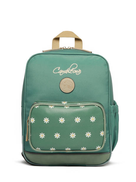 Rugzak 2 Compartimenten Cameleon Groen vintage fantasy SD33 ander zicht 7